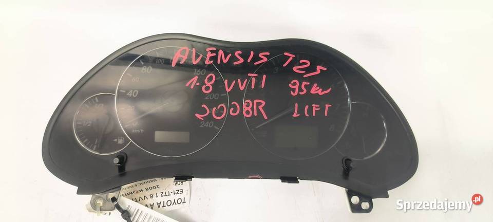 LICZNIK ZEGAR TOYOTA AVENSIS T25 8380005A50C Pozostałe Lipno