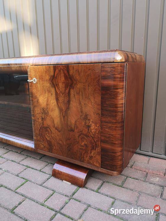 Komoda ARTDECO Orzech RTV Niska 210 Zgrabna sprzedam
