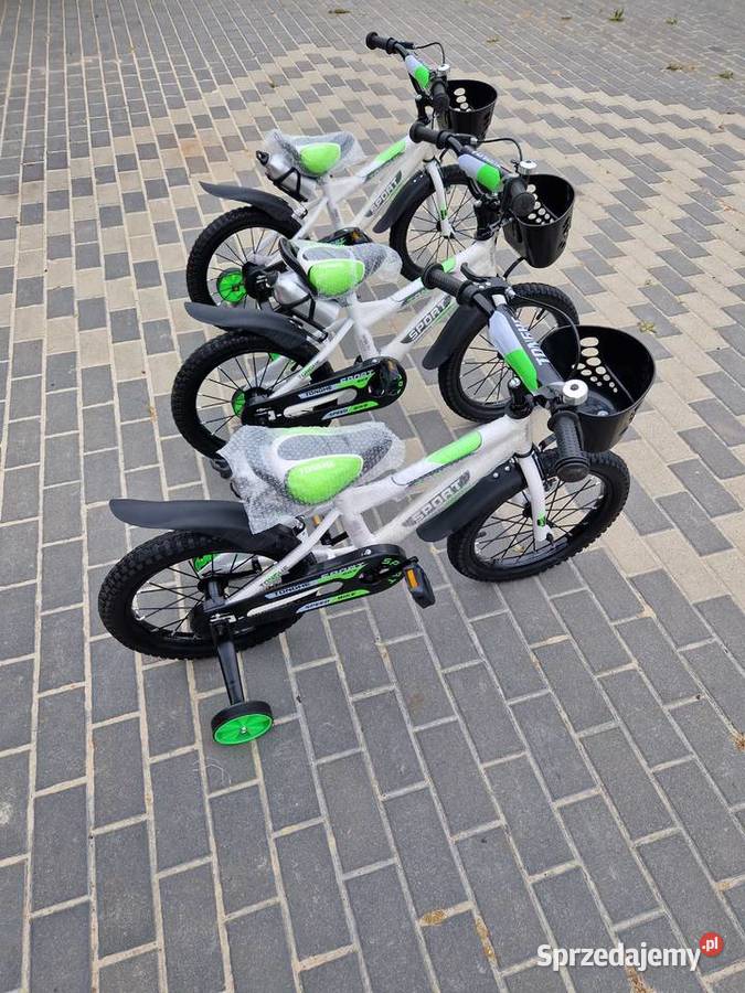 Rowerek 16 Biało zielony sport tonghe speed Głogowa