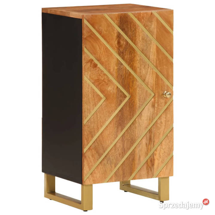 Szafka brązowoczarna 40x335x75 lite drewno mango mazowieckie Warszawa
