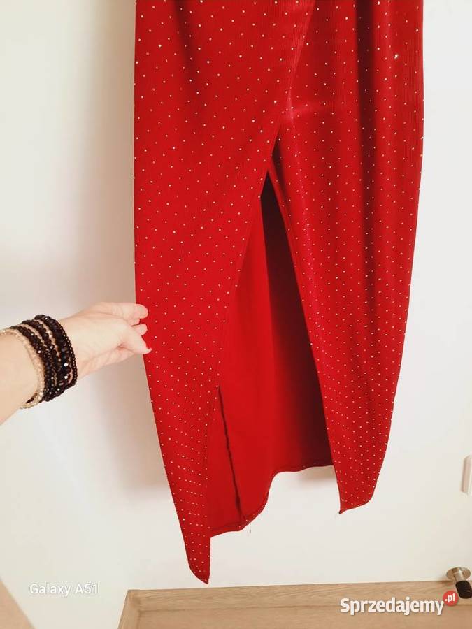 Burgundowa sukienka Spódnice i sukienki Odzież damska Łążynek