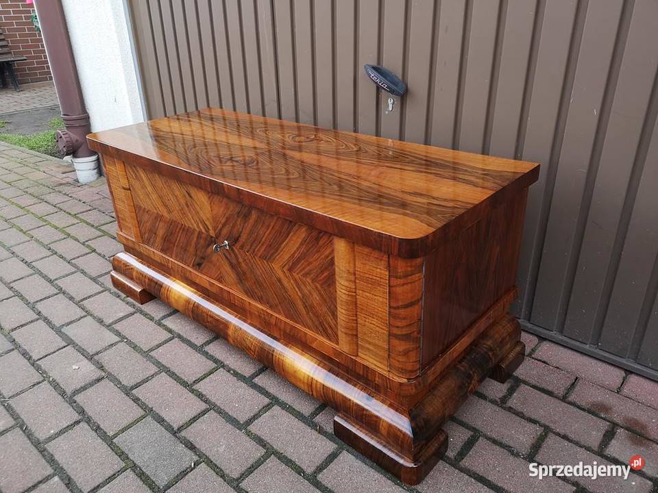 Komoda ARTDECO Orzech Niska Stara Antyk Politura Swarzędz sprzedam