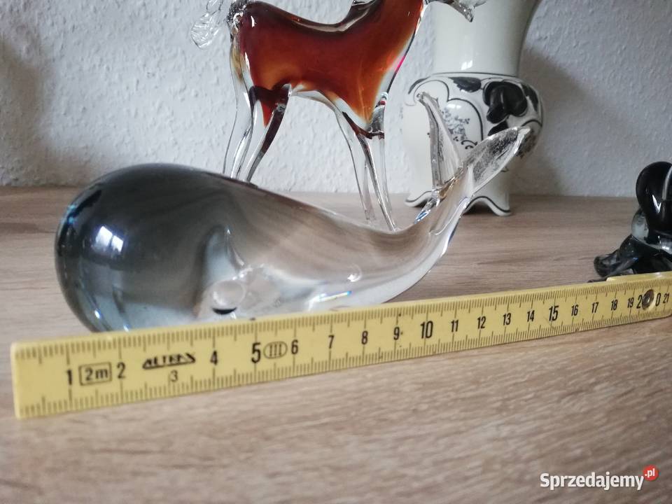 Szklane figurki przyciski do papieru Gorlice