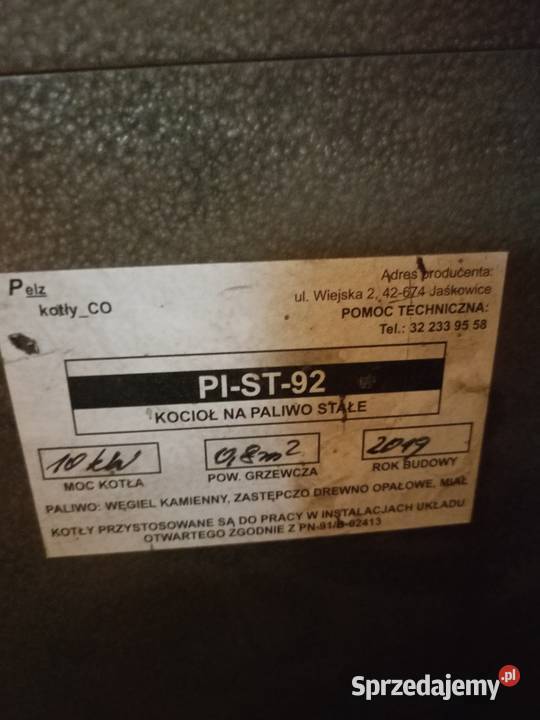 Piec do centralnego ogrzewania Czeladź
