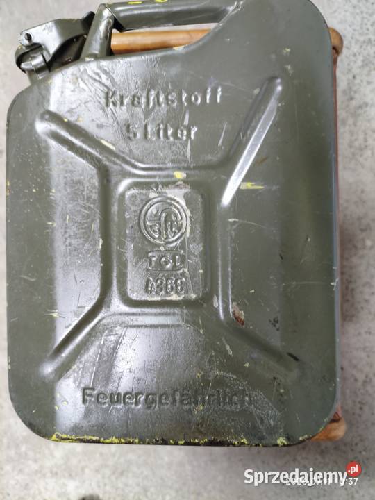 Zabytkowy Kanister Metalowy 5L NRD DDR TGL Lublin