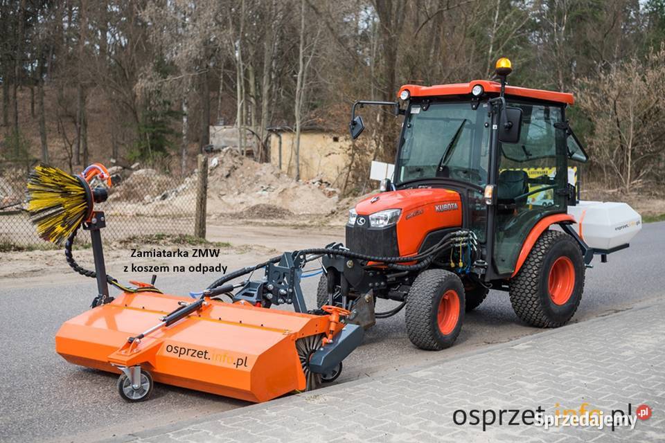 ZAMIATARKA ZMW 150 z koszem na odpady napęd WOM Wrocław