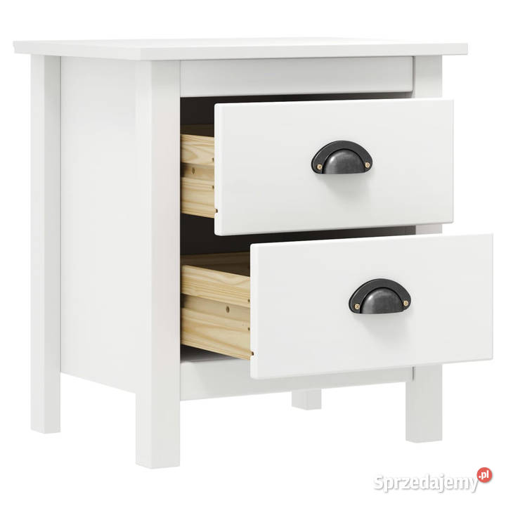 Szafka nocna Hill biała 46x35x495 lite drewno Warszawa