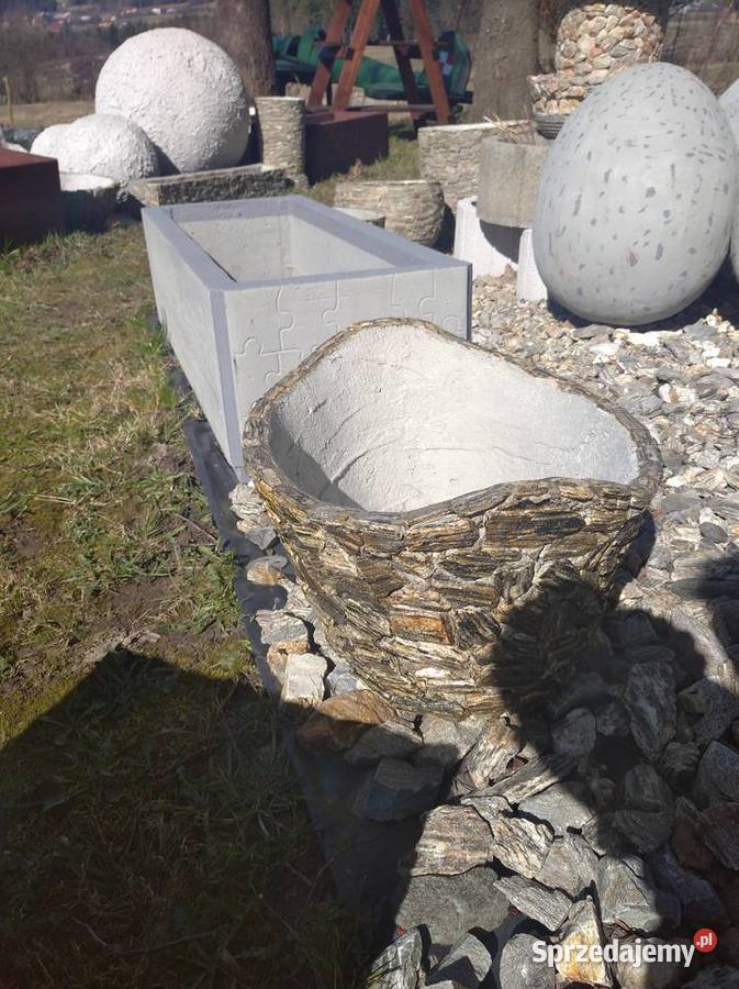 Donica z kamienia naturalnego rękodzieło Długołęka-Świerkla sprzedam