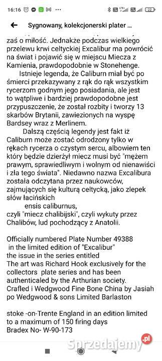 Kolekcjonerski talerz porcelanowy sygnowany Antyki Pabianice sprzedam