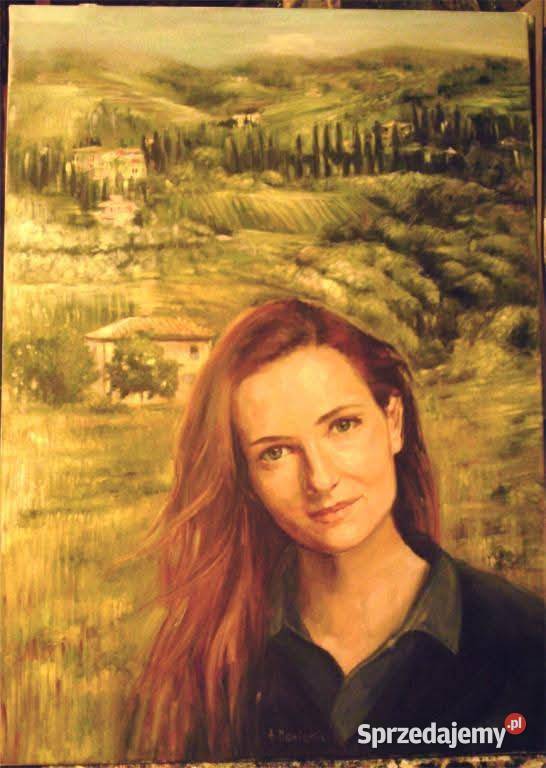 Ręcznie malowany portret olejny Toruń