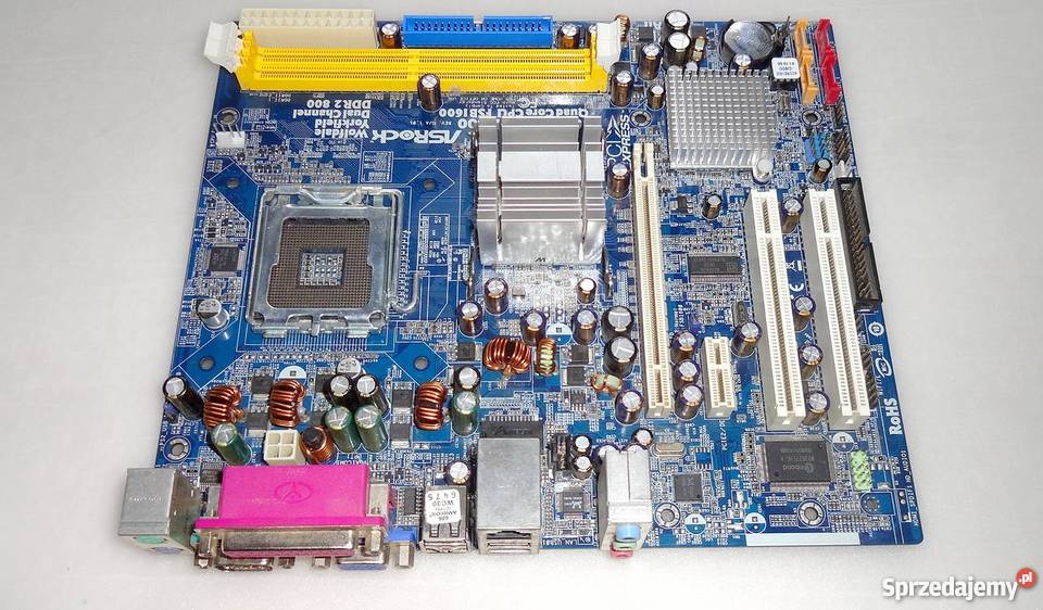 Płyta głowna AsRock Wolfdale Yorkfield 4Core1600-D800 Szczecin ...