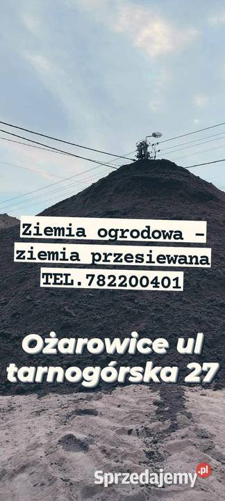 Ziemię ogrodową przesiewaną bez zanieczyszczeń Kalety