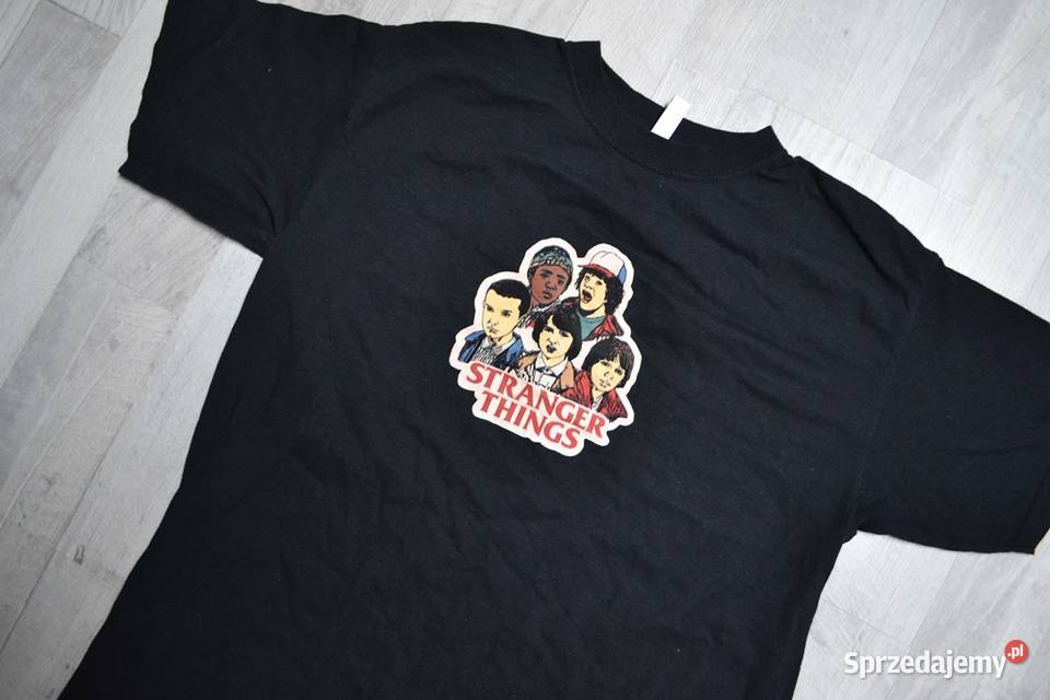 Koszulka czarna Stranger Things M L tshirt Płock sprzedam