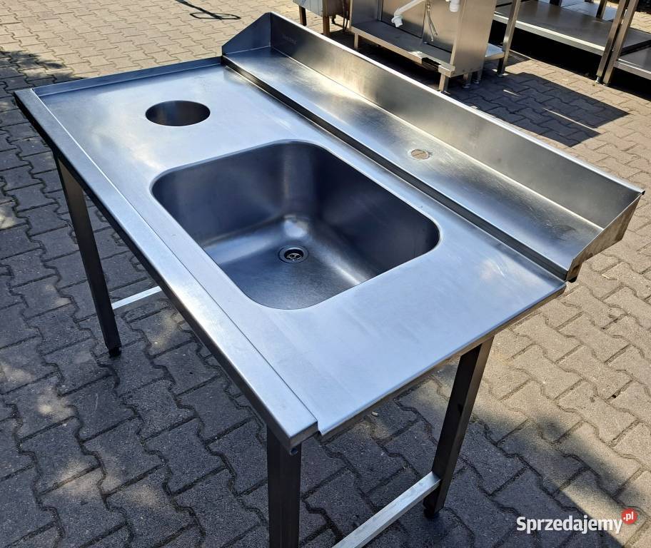 ZLEW 1 KOM Z OTWOREM NA ODPADY DORA METAL