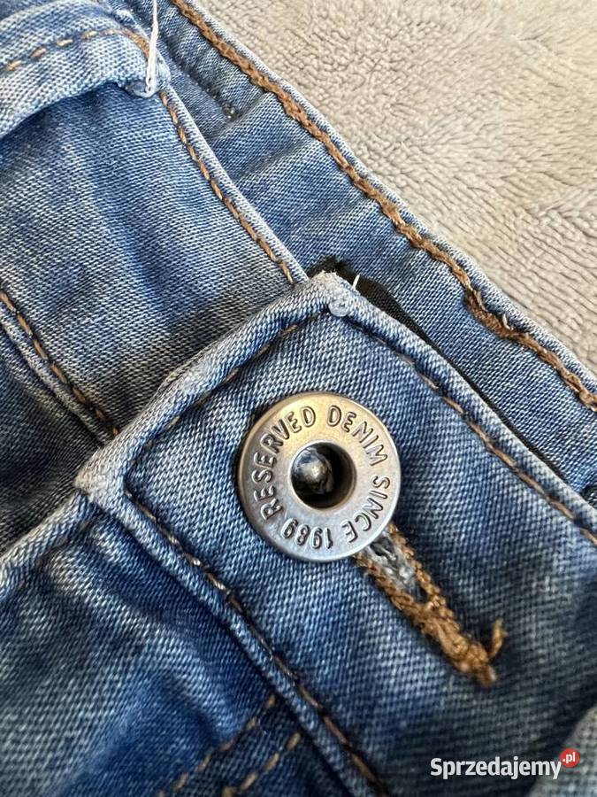 Jeansy skinny spodnie jeansowe rurki granatowe Rozmiar 152 Jasło