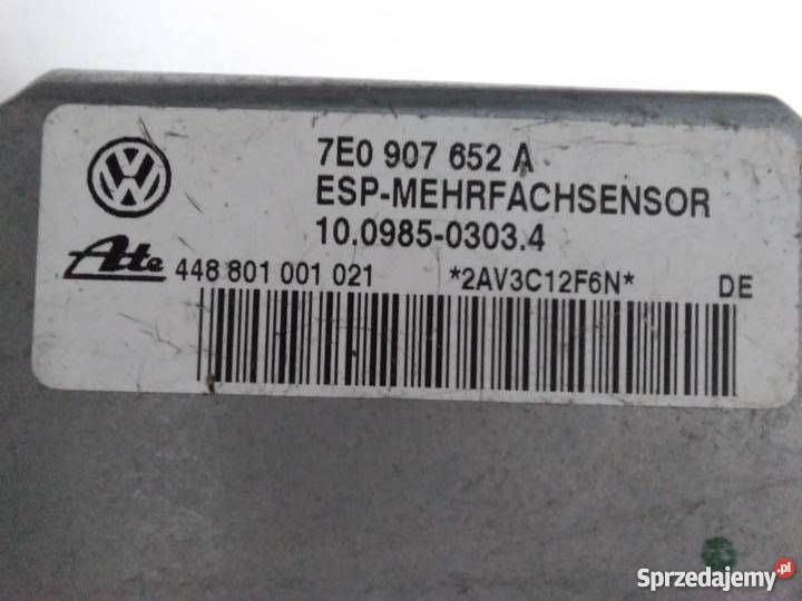 CZUJNIK MODUŁ SENSOR ESP VW TOUAREG 7L Rok produkcji 2005 mazowieckie