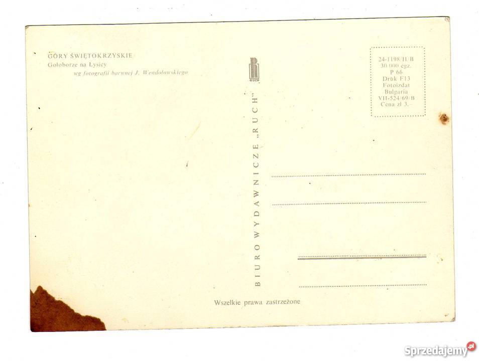 GÓRY ŚWIĘTOKRZYSKIE GOŁOBORZE POCZTÓWKA Krynki