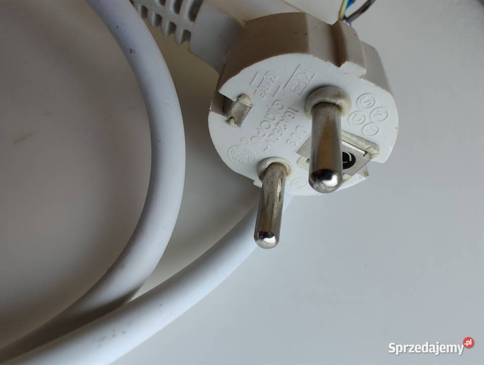 Kabel przewód zasilający biały 16A 205V 3 PIN 70 Olecko