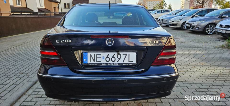 Mercedes Benz C klasa 2004r 27 CDI Elegance granatowy Mercedes-Benz Elbląg