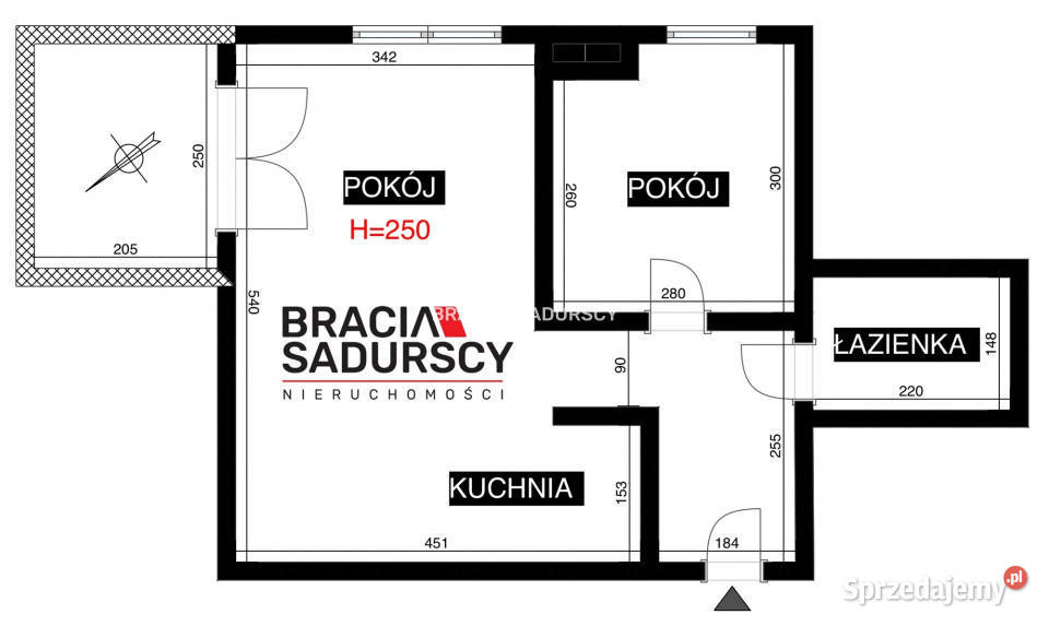 Mieszkanie 3792m2 2 pok Kraków Borkowska własność