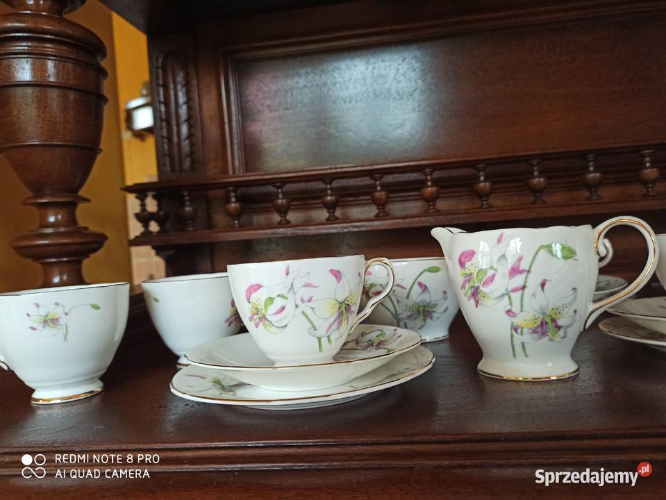 filiżanka z talerzykiem deserowym Erythronium Porcelana i szkło pomorskie Gdańsk