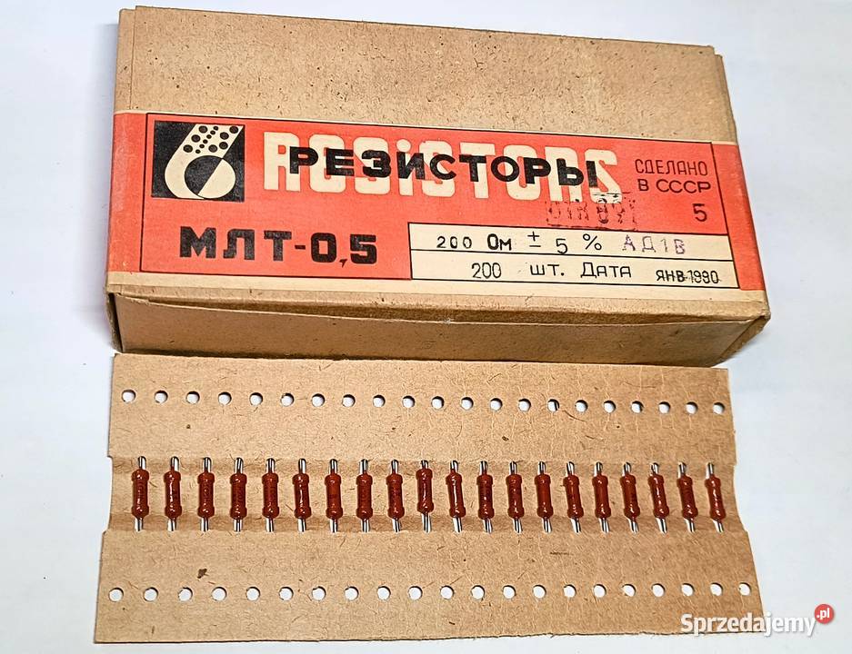 Rezystor 200 Ohm 05W MŁT Gdańsk sprzedam