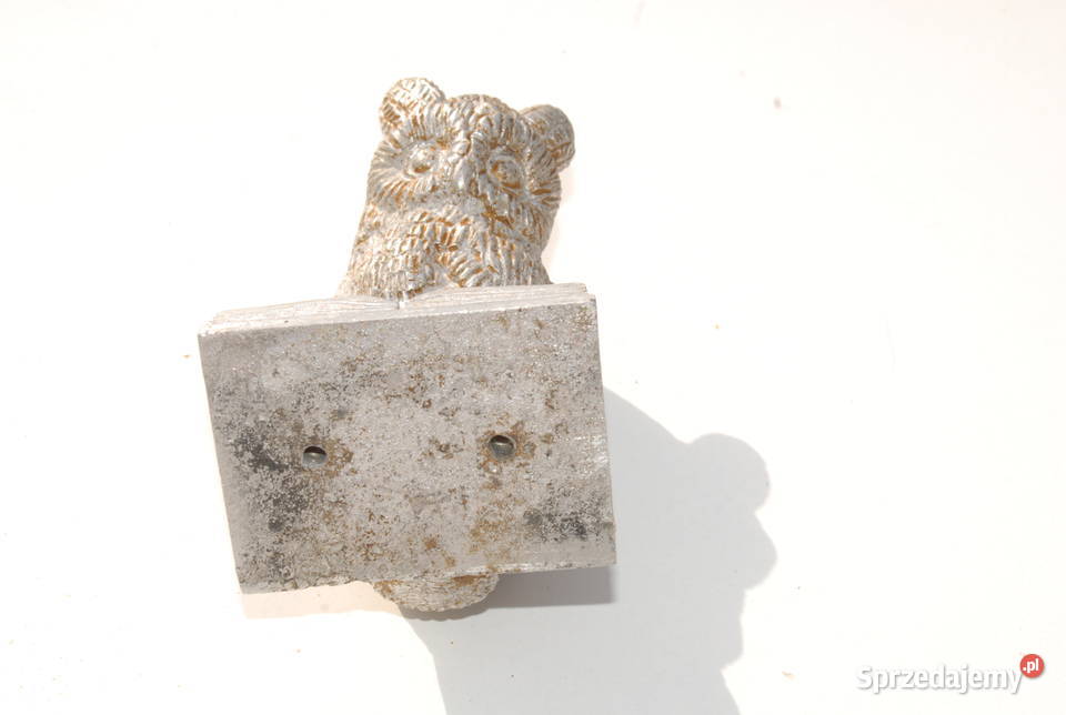 Stara figurka sowa na książce mądra sowa śląskie