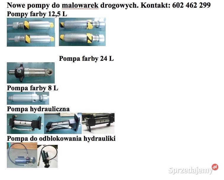 CZĘŚCI NOWE DO MALOWAREK DROGOWYCH kujawsko-pomorskie