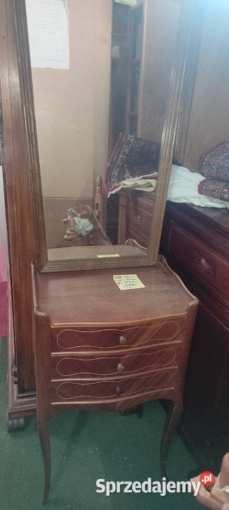 Komoda stylowa z lustrem do korytarza konsola 43cm