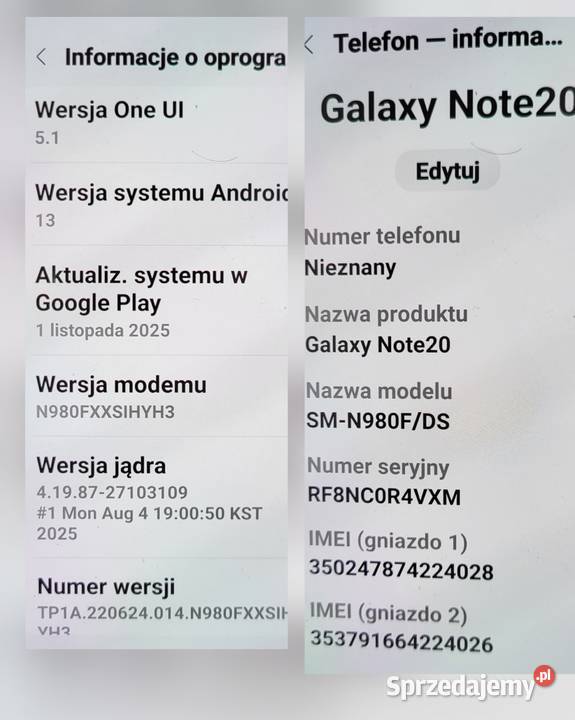 Smartfon Samsung Galaxy Note 20 8256GB 4G LTE Nowy Sącz