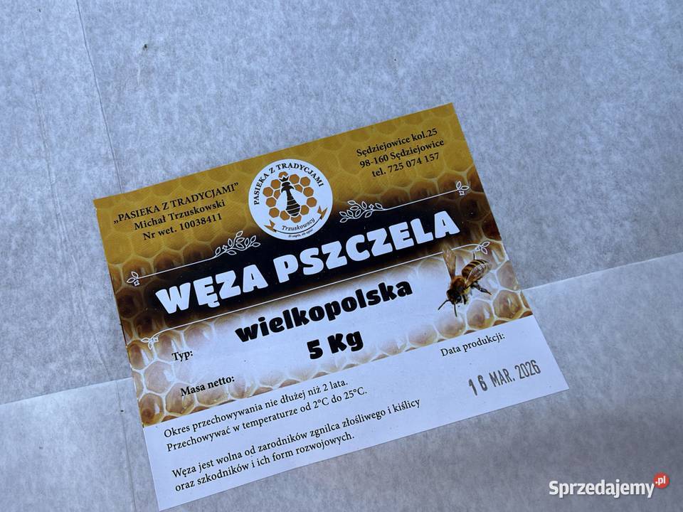 Węza wielkopolska 100 wosk pszczeli paczki 5