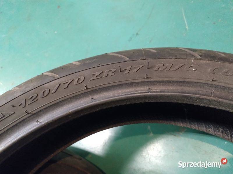 Opony 2 przód motor michelin 12070 zr 17 Łódź