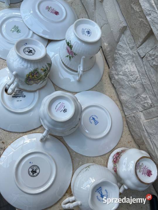 Stara porcelana sygnowana filiżanka na półce dolnośląskie Bystrzyca Kłodzka sprzedam