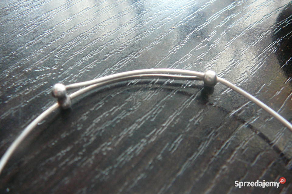 Bransoletka stara srebro z misiem