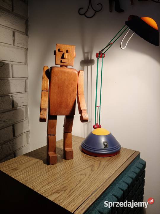 Rzeźba kinetyczna robot 38 MinecraftFolk Art Kalisz sprzedam