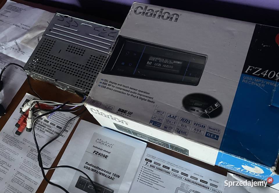 Clarion FX409E I komplet I Opakowanie I USB I Kępno