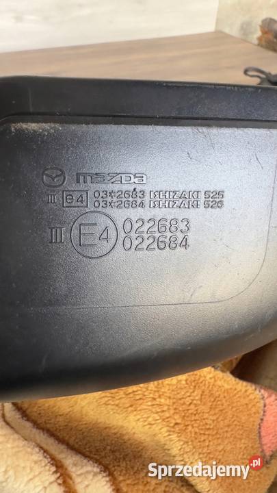 MAZDA 6 VI II LUSTERKO PRAWE ELEKTRYCZNE 6 PIN Gorzów Wielkopolski