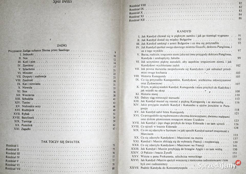 Powiastki filozoficzne Wolter Chełm