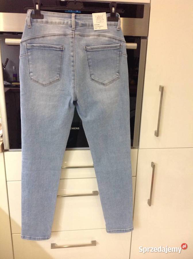 Spodnie Rurki Jeans Damskie M Sara 2728 Mieniące Nowa Sól