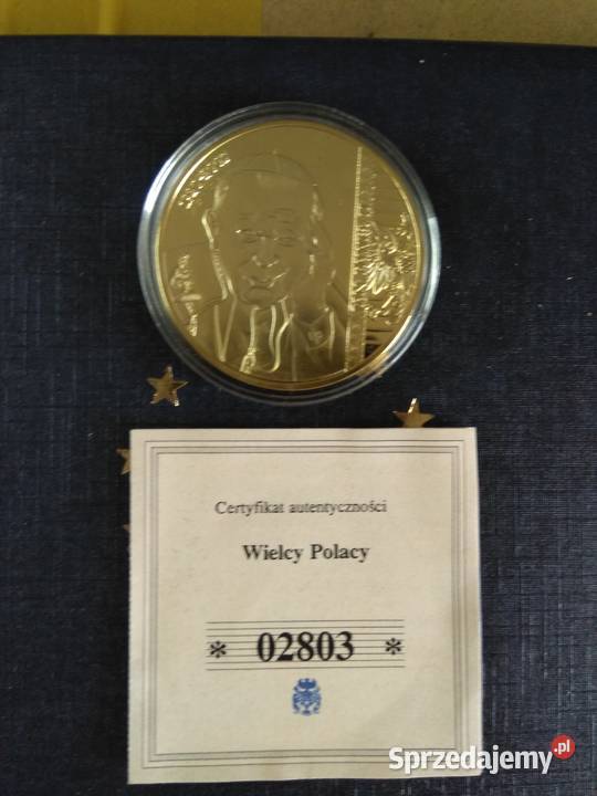 Medal z serii Wielcy Polacy Jan Paweł 2 Numizmatyka Chrząstawa Mała
