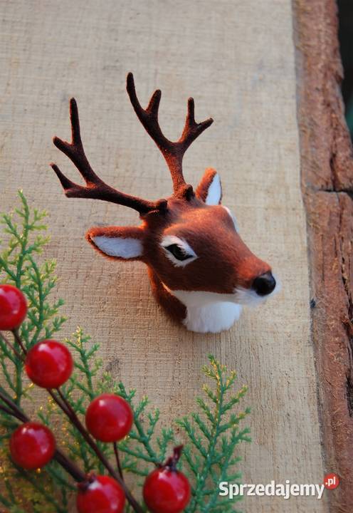 Jeleń głowa jelenia poroże trofeum magnes 3D Lublin