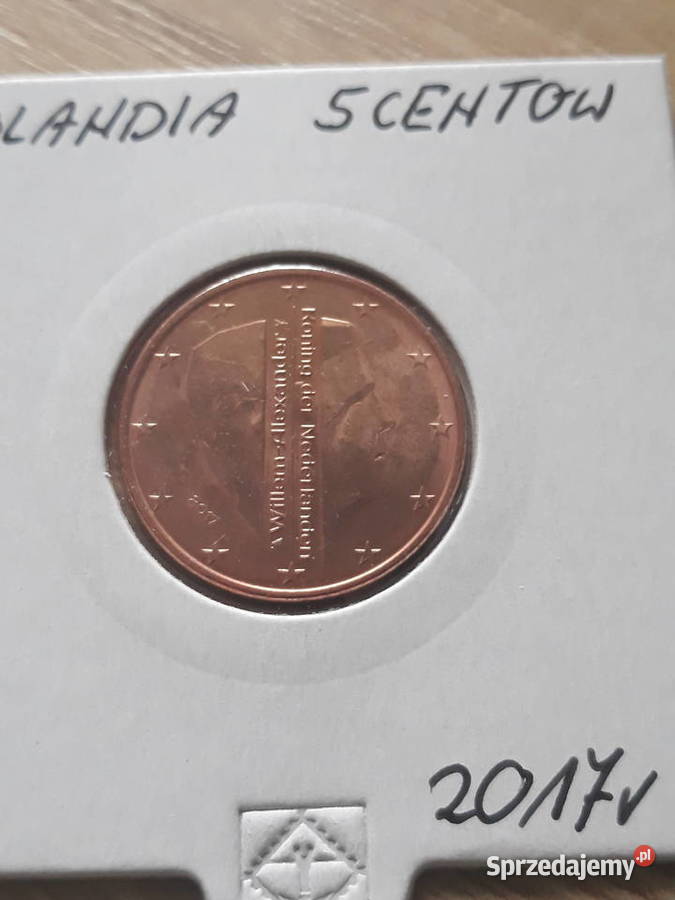 5 Eurocentów Holandia 2017 r UNC Konin sprzedam