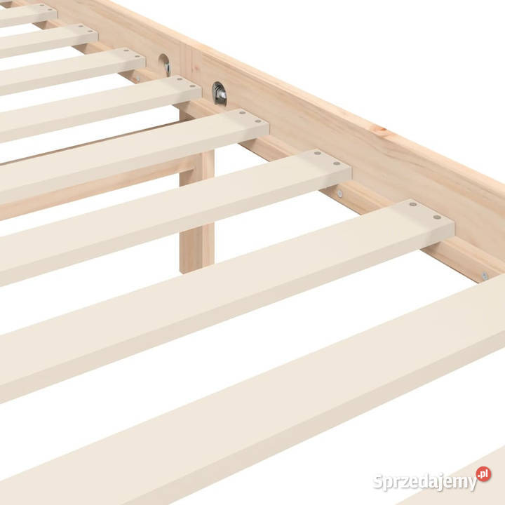 Rama łóżka z wezgłowiem lite drewno 90x200 Warszawa sprzedam
