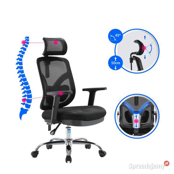 Fotel biurowy ergonomiczny ANGEL obrotowy