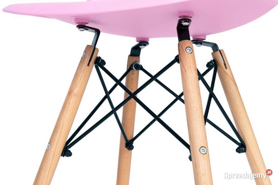 Zestaw czterech krzeseł do salonu jadalni Różowe Bielsk Podlaski