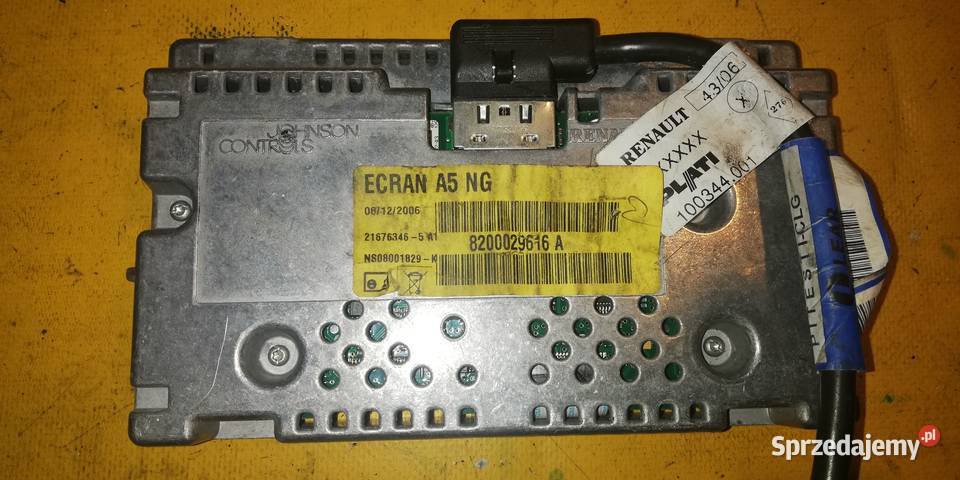 wyświetlacz LCD ekran 8200029616A Renault osobowe Piotrków Trybunalski