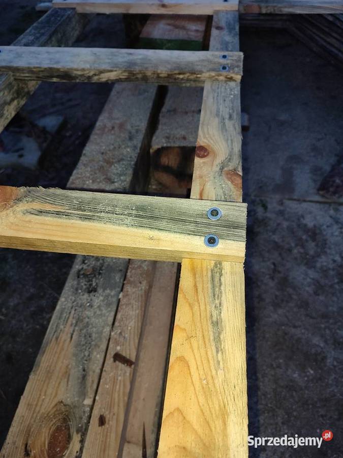 Drabina drewniana 4 metrowa Brzeziny sprzedam