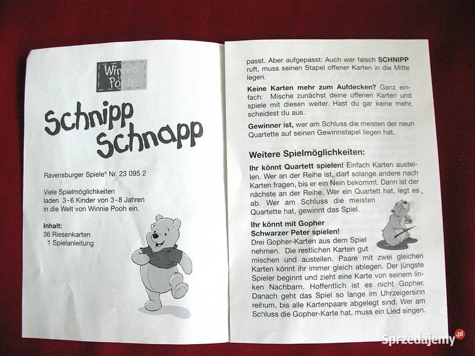 Schnipp Schnapp gra niemiecka 38 lat kompletna Siedlce