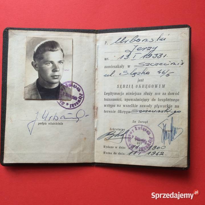 1420 Legitymacja Sędziowska Szczecin