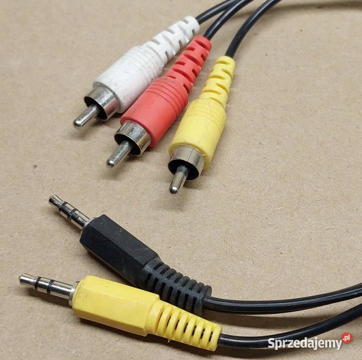 ZŁĄCZE ADAPTER WEJŚCIE 2X JACK 35 3X CINCH MĘSKI